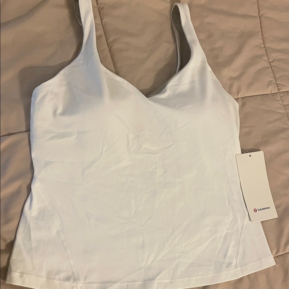 Lululemon Athletica Align Waist Length Tank Top White *New With Tags* - Picture 1 of 8
